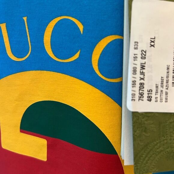 Men's Gucci logo print 1921 soft cotton T-shirt, size XXL made in Italy - Picture 5 of 7